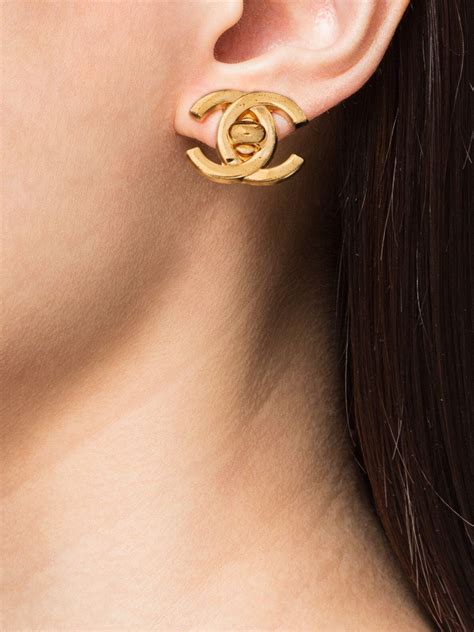 chanel cc turnlock earrings|chanel earrings for women.